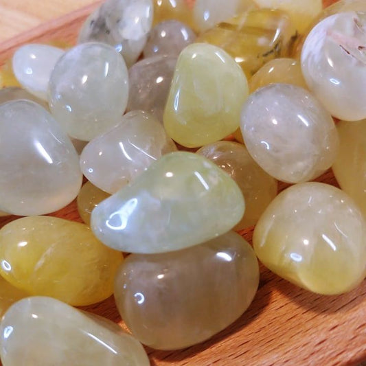 African Prehnite Tumbled Stones (2)