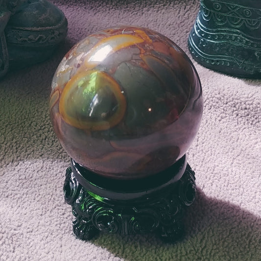 Bamboo Jasper Stone Sphere (A)