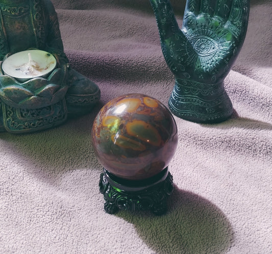 Bamboo Jasper Stone Sphere (A)