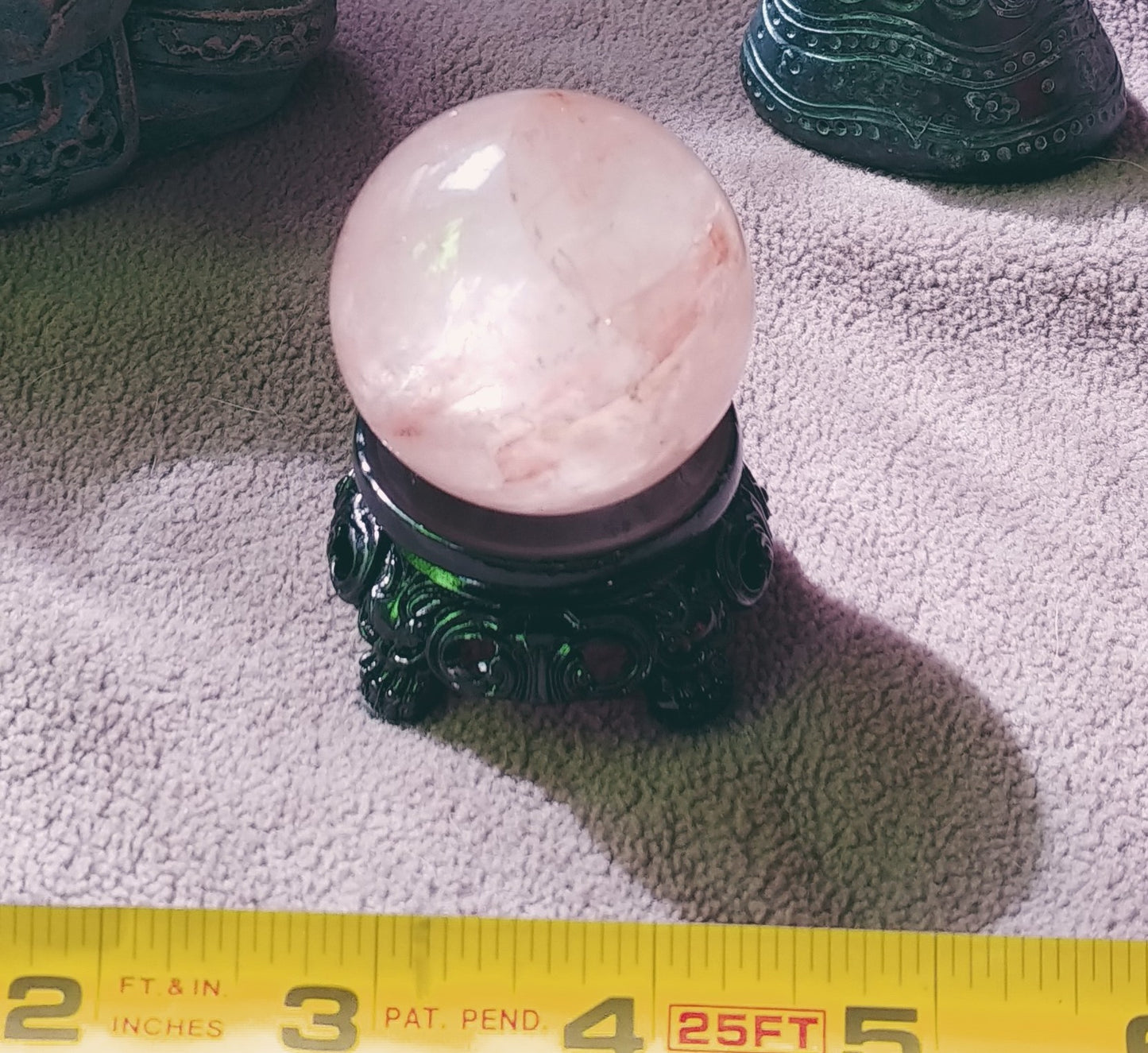 Hematoid Rose Quartz Sphere