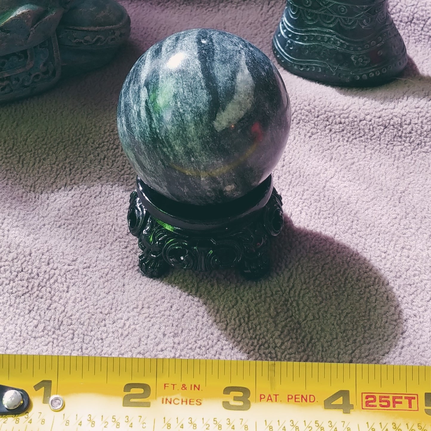Green Zebra Jasper Sphere