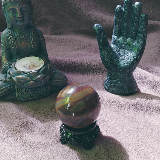 Bamboo Jasper Stone Sphere (B)