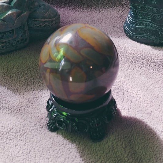 Bamboo Jasper Stone Sphere (B)