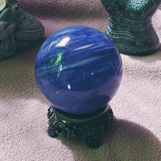 Blue Smelting Glass Sphere