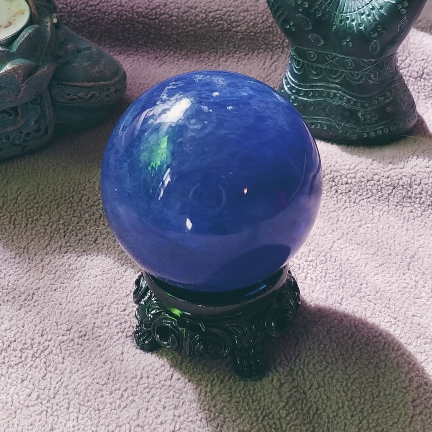 Blue Smelting Glass Sphere