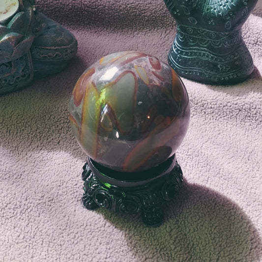 Bamboo Jasper Stone Sphere (C)