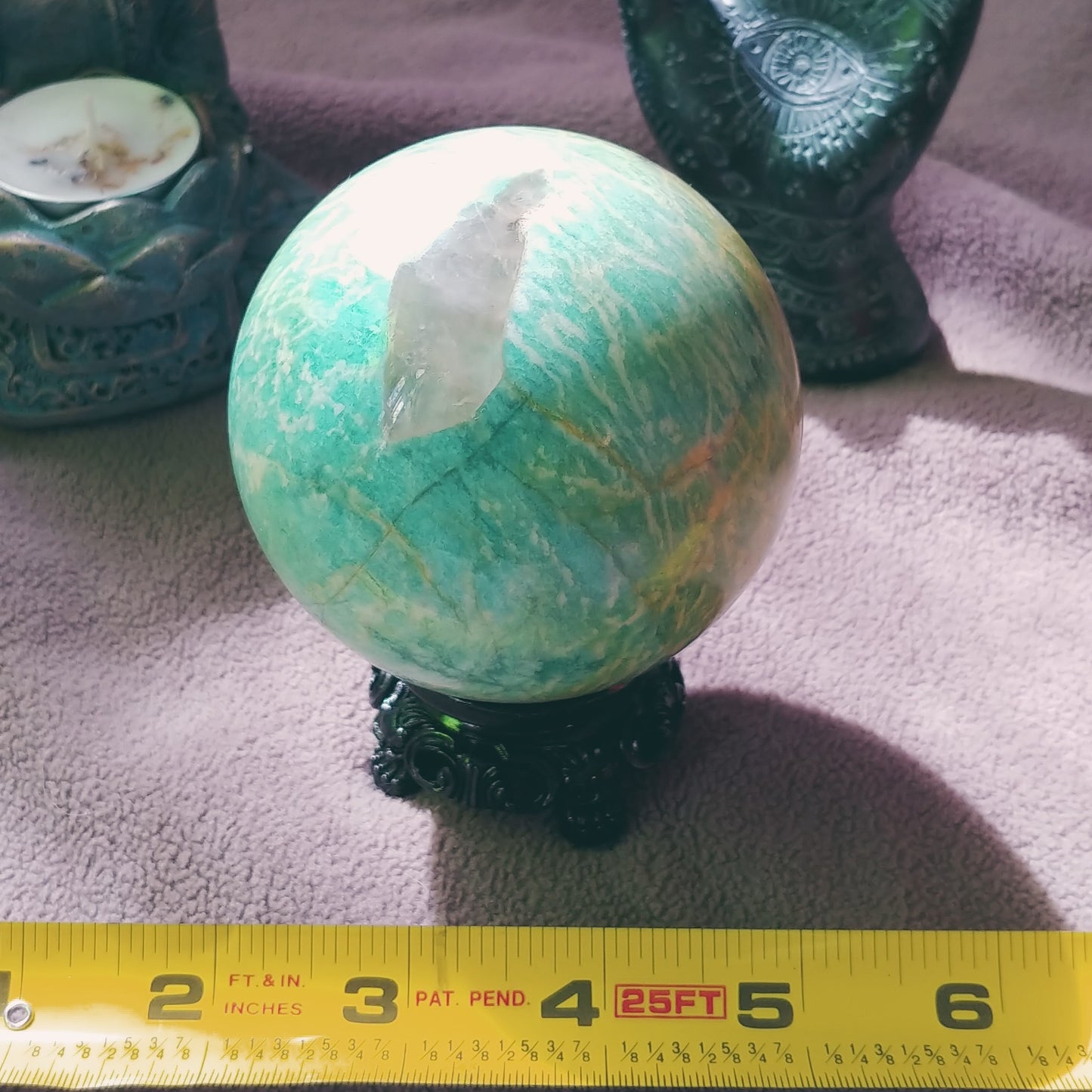 Amazonite & Quartz Sphere