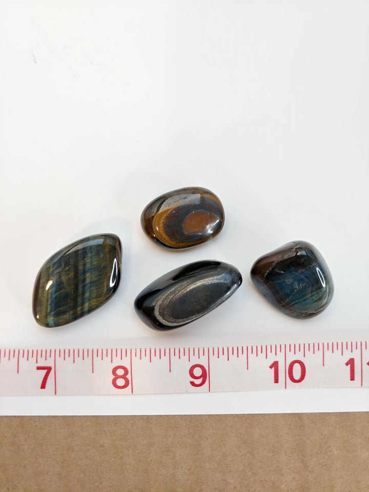 Blue-Gold Tiger Eye Tumble