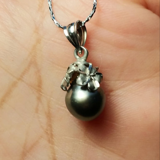 Tahitian Black Pearl 925 Pendant