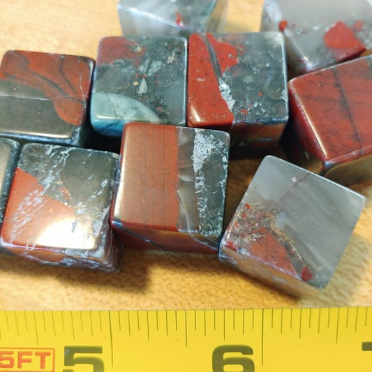 African Bloodstone Cube