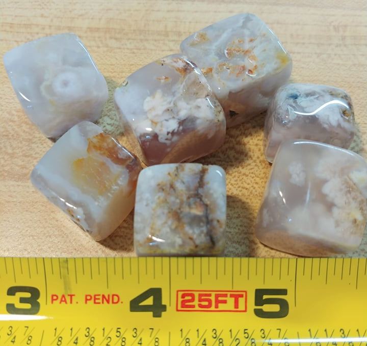 Flower Agate Cube (1)