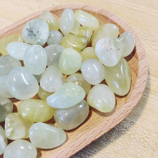 African Prehnite Tumbled Stones (2)