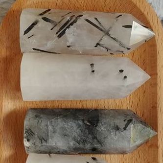 Tourmalinated Quartz Points