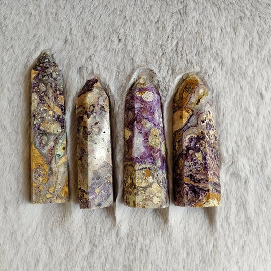 Purple Brecciated Jasper Point