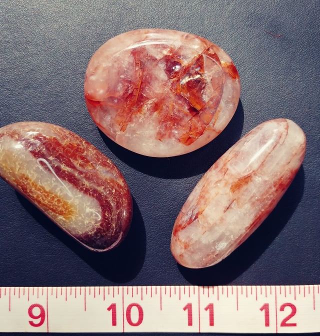 Fire Quartz (Hematoid) Worry Stones*