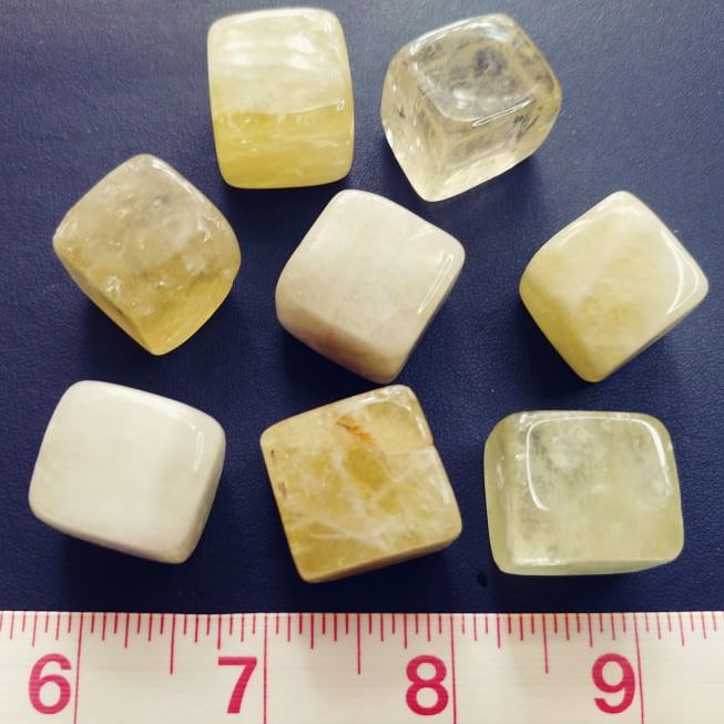 Green Citrine Cubes (2)*