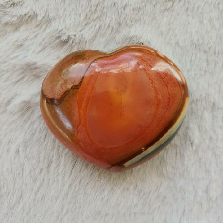 Polychrome Jasper "Chubby" Heart