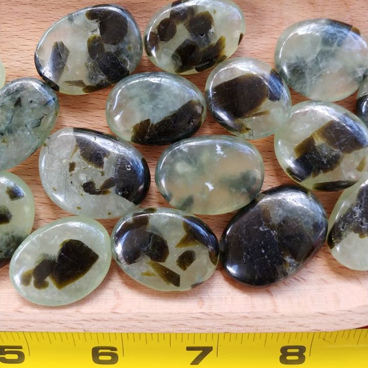 Prehnite w/ Epidote Thumb Stones (1)