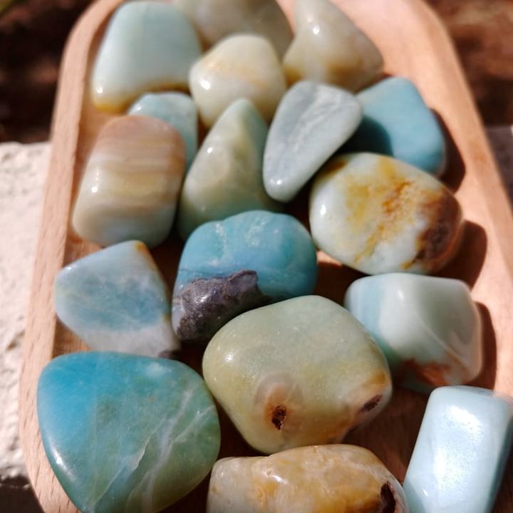 Peruvian Blue Opal Tumbled Stone (1)