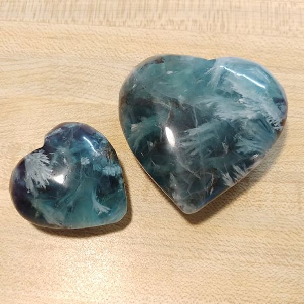 Snowflake Flourite Hearts