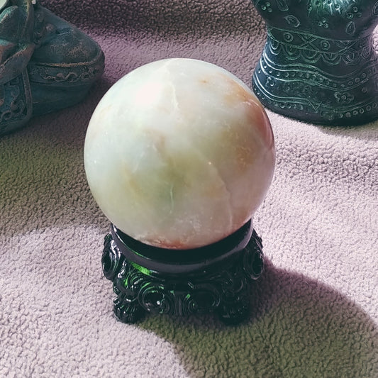 Green Onyx Sphere