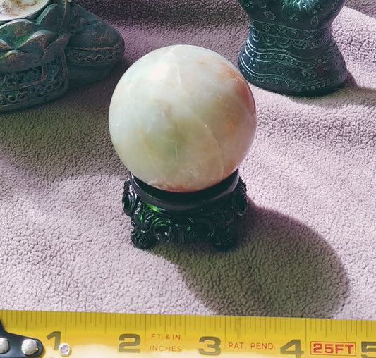 Green Onyx Sphere