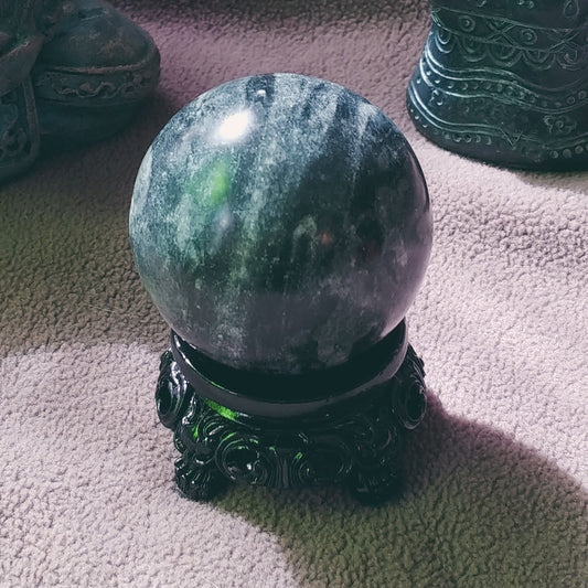 Green Zebra Jasper Sphere