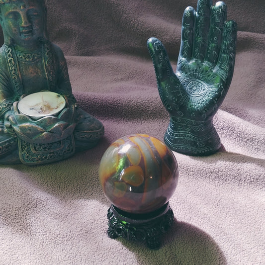 Bamboo Jasper Stone Sphere (C)