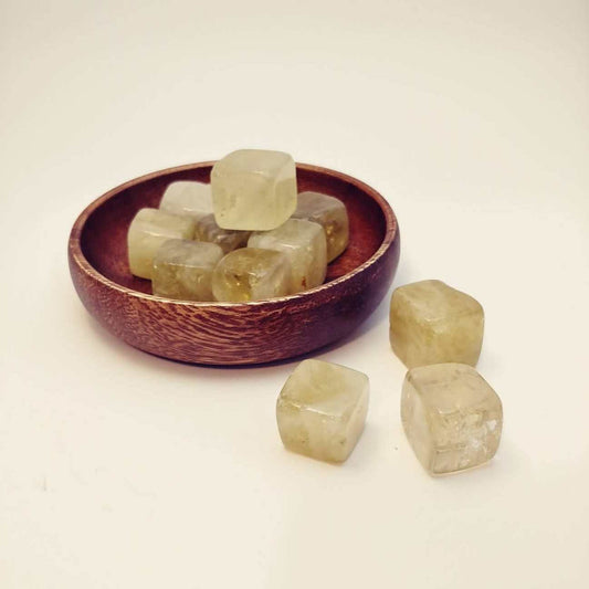 Green Citrine Cubes (2)*