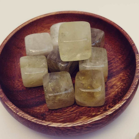 Green Citrine Cubes (2)*