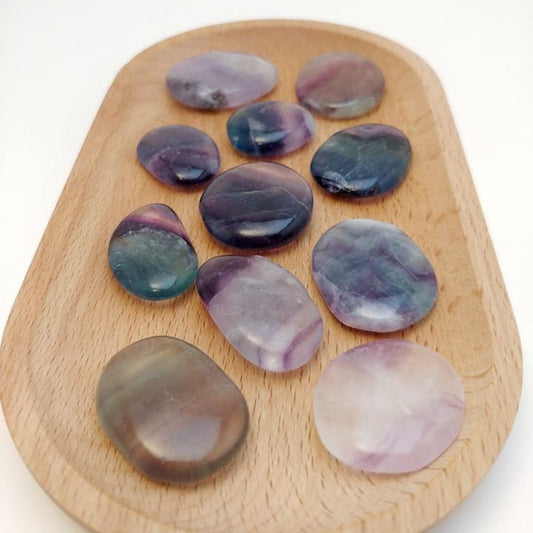 Fluorite Flat Thumb Stones