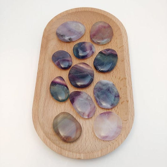 Fluorite Flat Thumb Stones