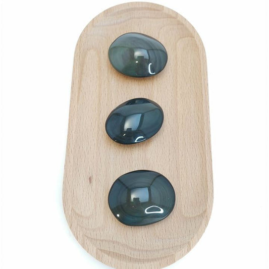 Rainbow Obsidian Palm Stone