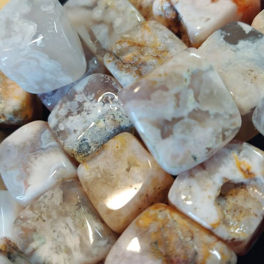Flower Agate Cube (1)
