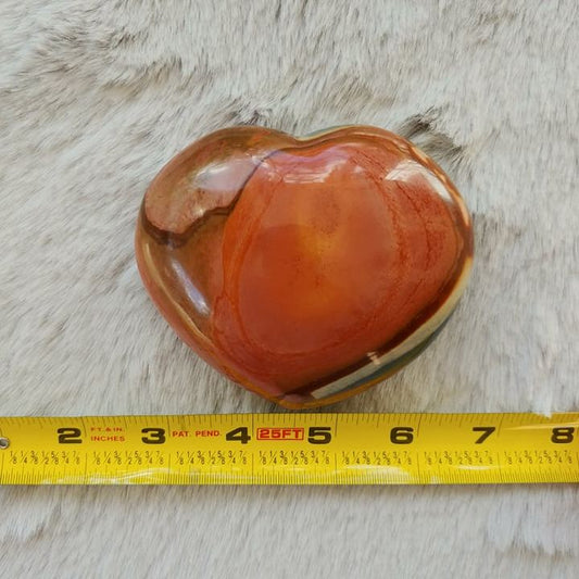 Polychrome Jasper "Chubby" Heart