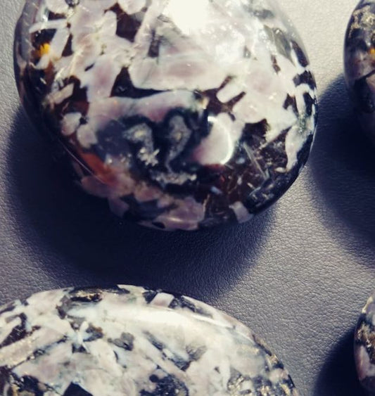 Merlinite (Indigo Gabbro) Palm Stone