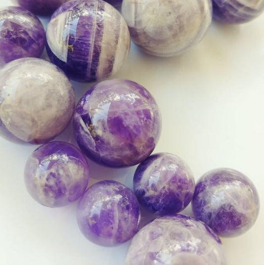 Dream (Chevron) Amethyst Spheres