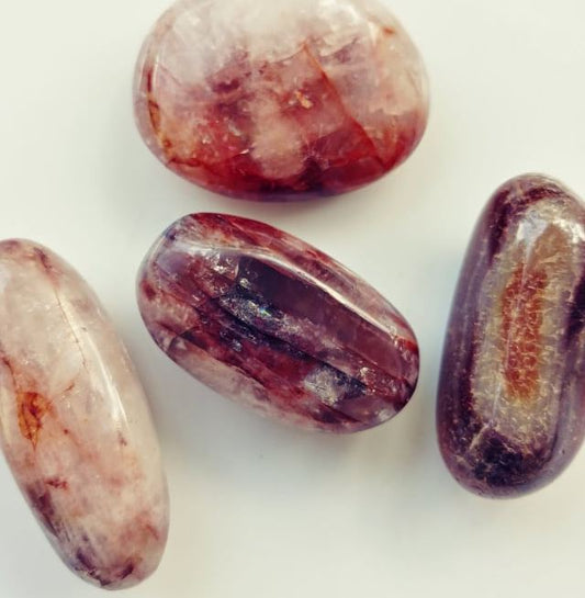 Fire Quartz (Hematoid) Worry Stones*