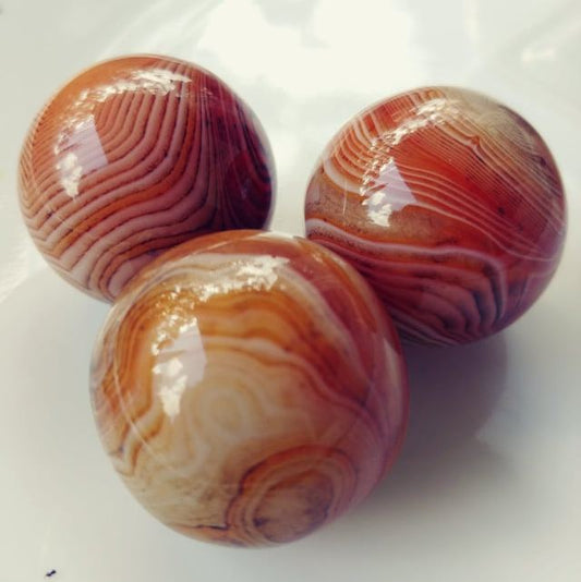 Red Banded Agate Sphere