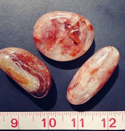 Fire Quartz (Hematoid) Worry Stones*