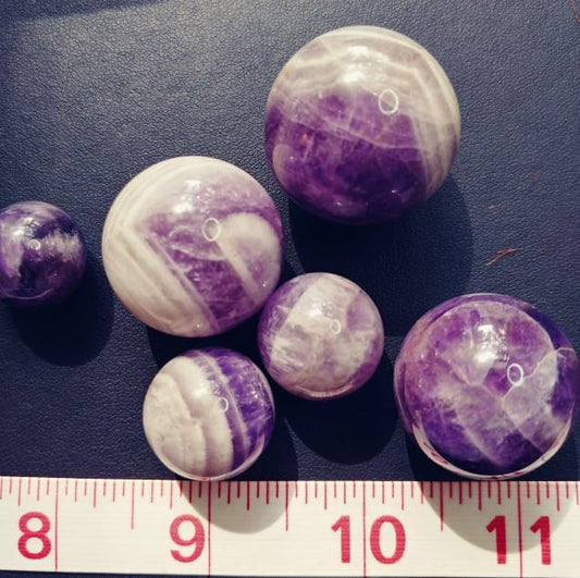Dream (Chevron) Amethyst Spheres