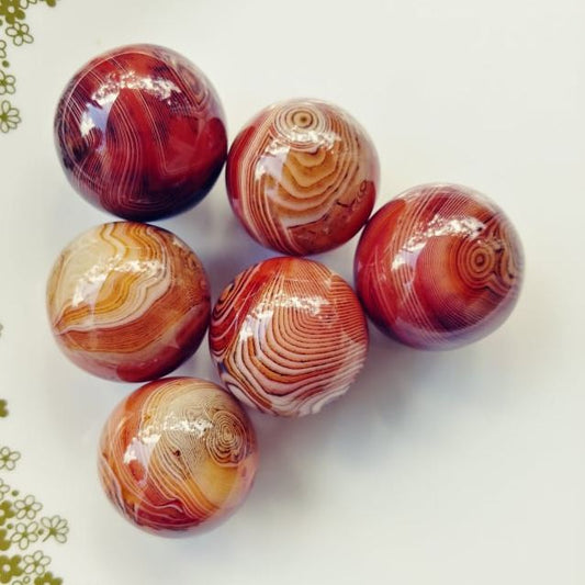 Red Banded Agate Sphere