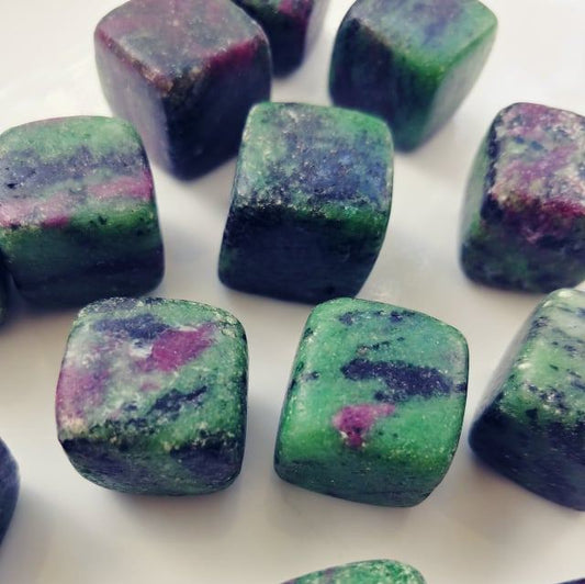 Ruby Zoisite Rough Cube (1)*